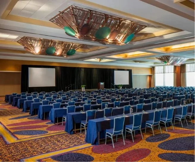 event room with chairs at the courtland grand
